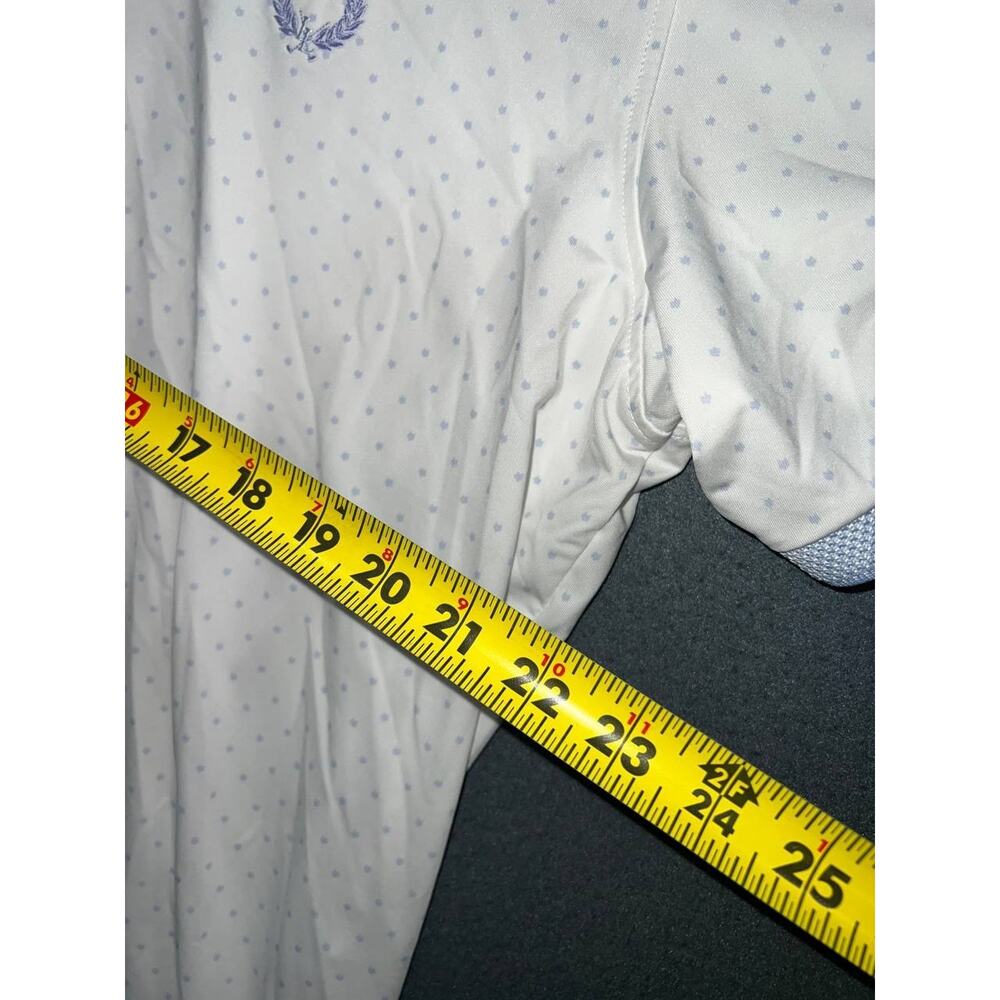 Greyson Polo t-Shirt Y2k Large White Over Print Icon Wolf Golf Course A009388 - Picture 4 of 8